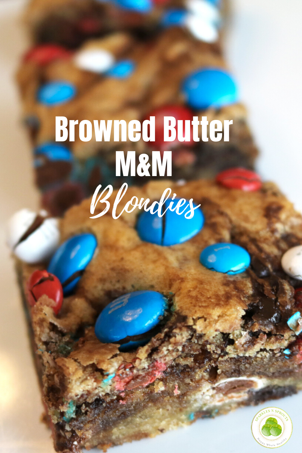 M&M's Brownies - Browned Butter Blondie