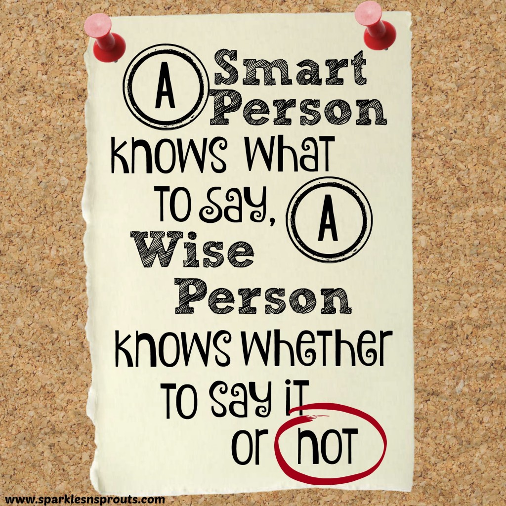 A smart person…